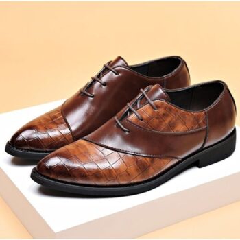 Share this product    New Business Formal Men's British Pointed Leather Shoes - Brown