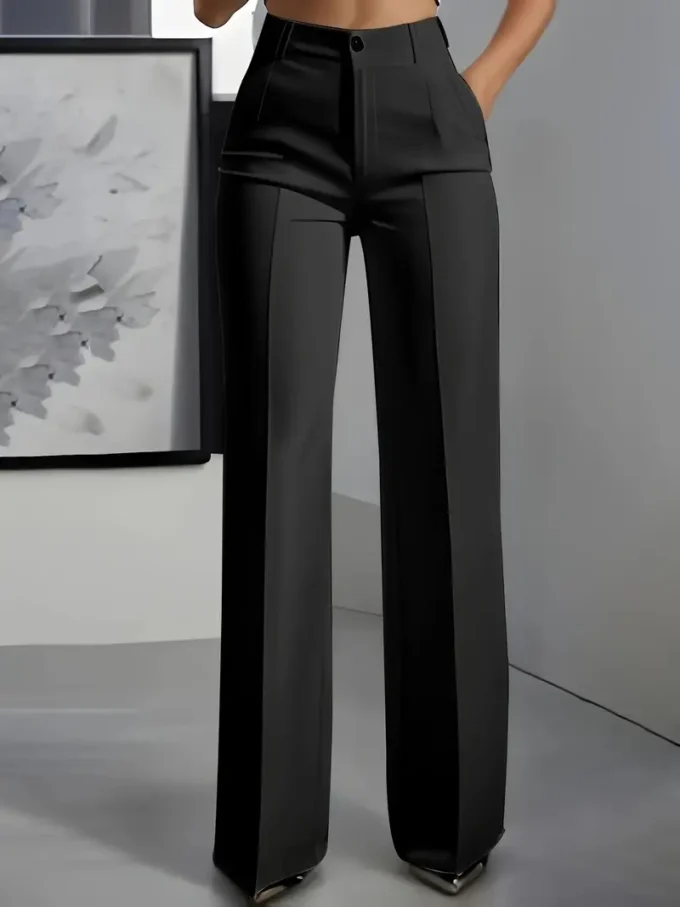 Elegant Women'S White Wide-Leg Pants - Image 5