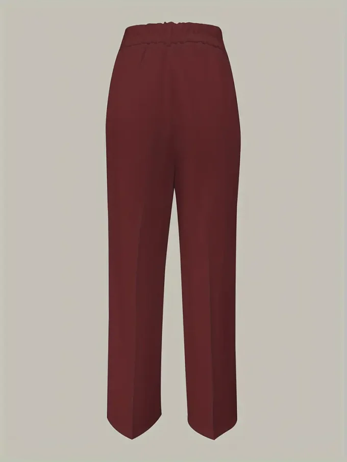 Elegant Women'S White Wide-Leg Pants - Image 9