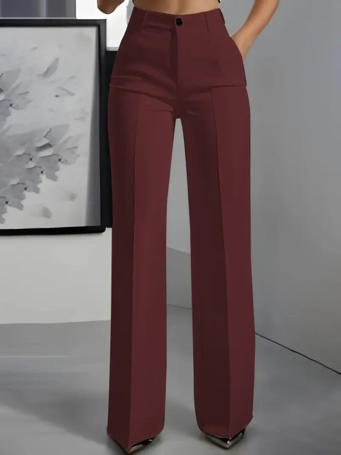 Elegant Women'S White Wide-Leg Pants - Image 8