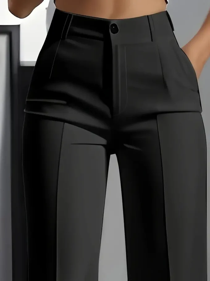 Elegant Women'S White Wide-Leg Pants - Image 7