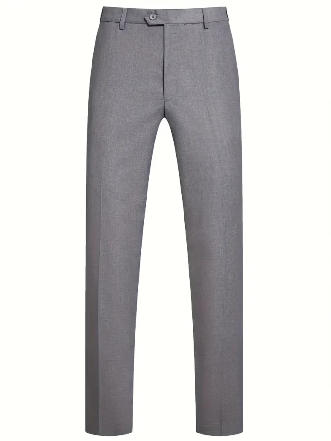 Men'S Suit Three-piece Set with Lapel Double-breasted Vest Dress - Image 2